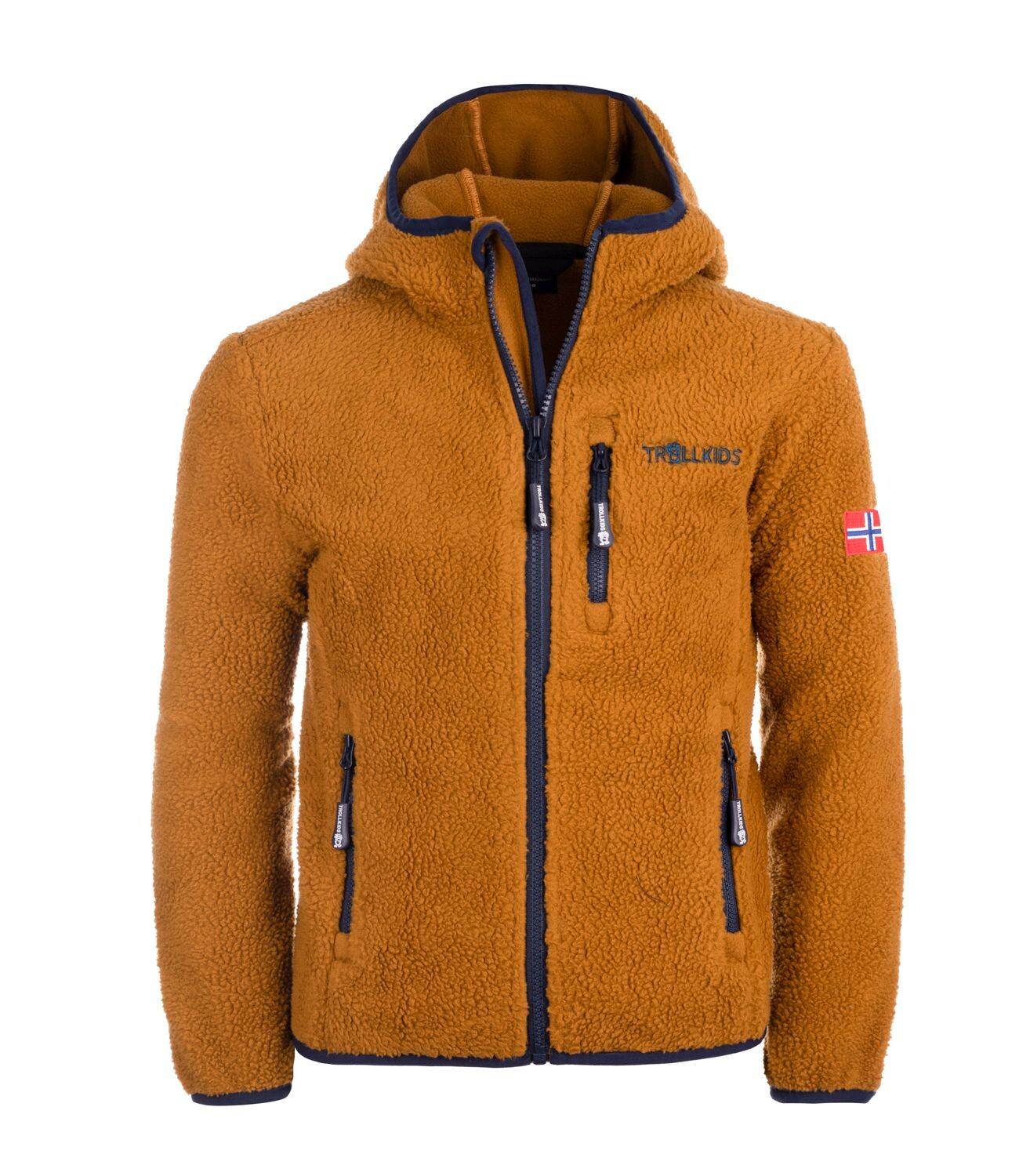 

Флисовая куртка Trollkids Fleece Jacke Mandal, цвет Bronze/Marineblau
