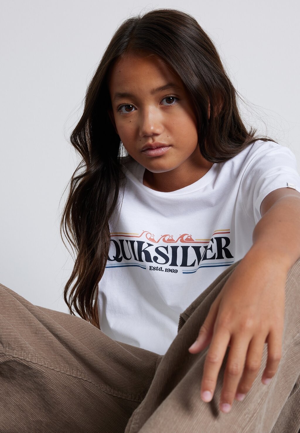

Футболка с принтом GRADIENT LINE TEES Quiksilver, цвет white