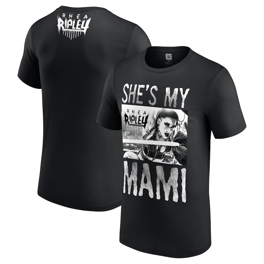 

Футболка с коротким рукавом WWE Authentic Rhea Ripley, черный