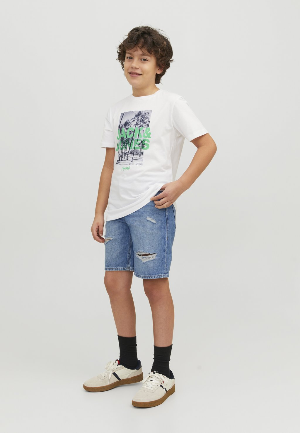 

Джинсовые шорты JJICHRIS JJORIGINAL JNR Jack & Jones Junior, цвет blue denim