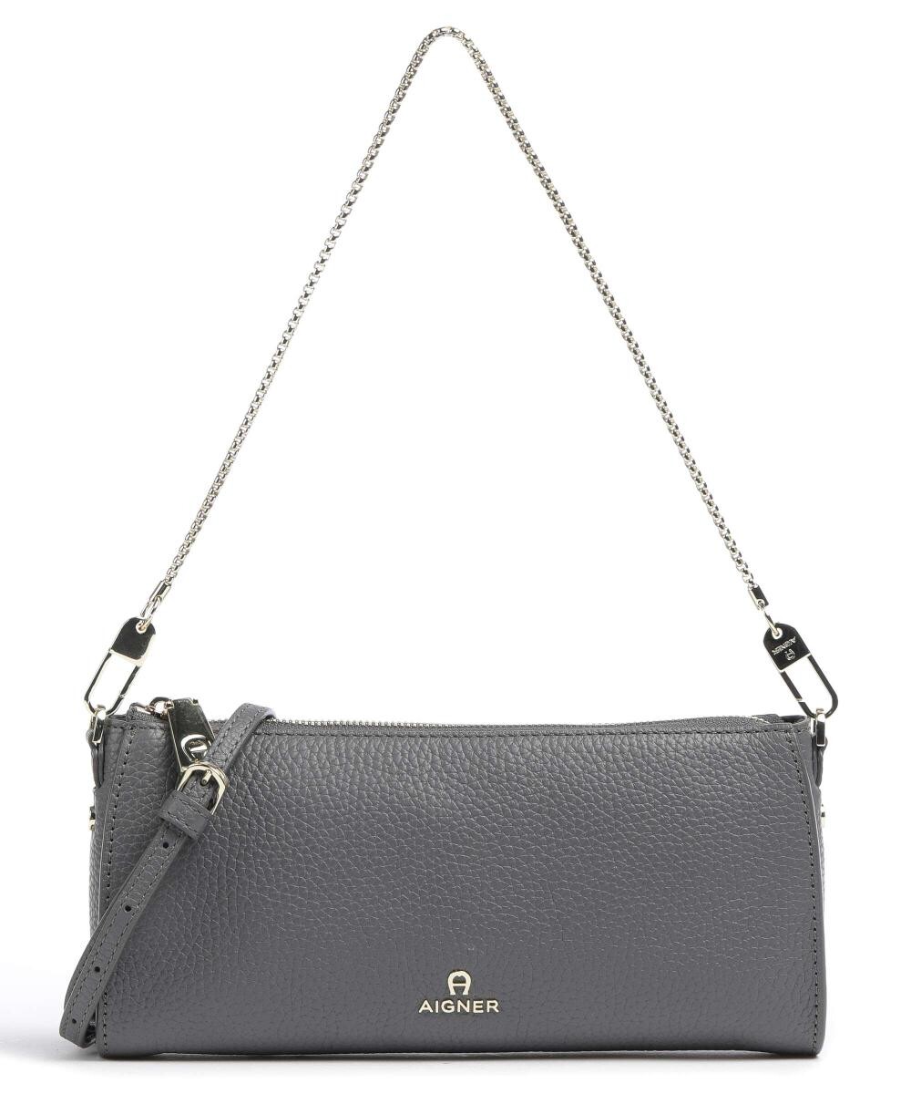 

Сумка на плечо Ivy из зерненой яловой кожи Aigner, серый