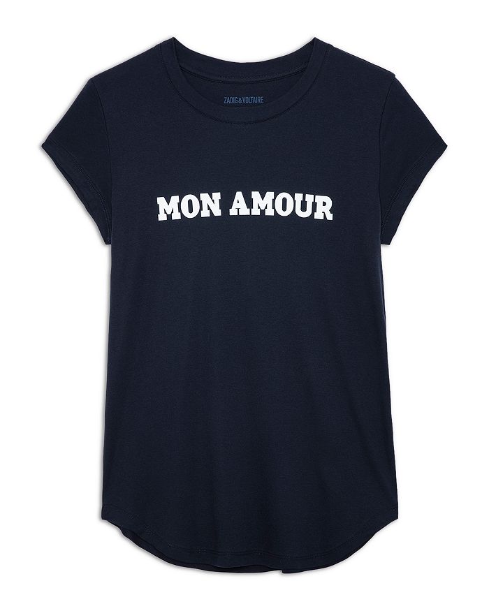 

Хлопковая футболка Mon Amour Zadig & Voltaire, Черный