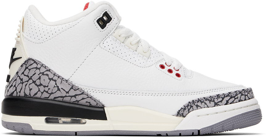 

Nike Jordan Kids Белые детские кроссовки Jordan 3 Retro Big