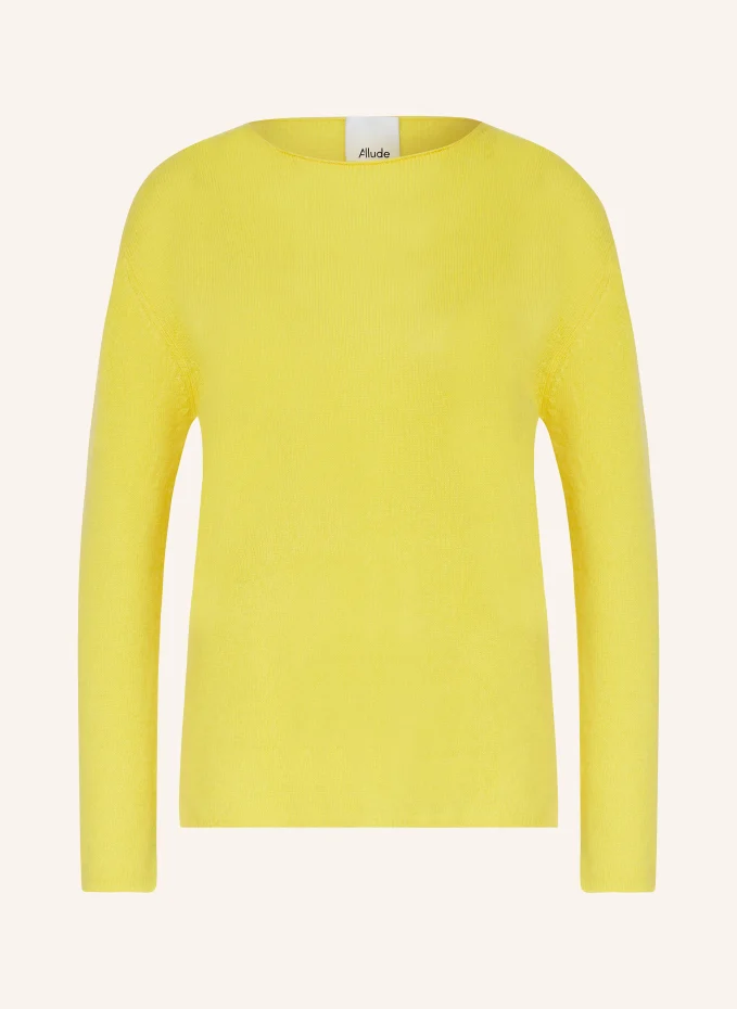 Кашемировый свитер Allude, желтый