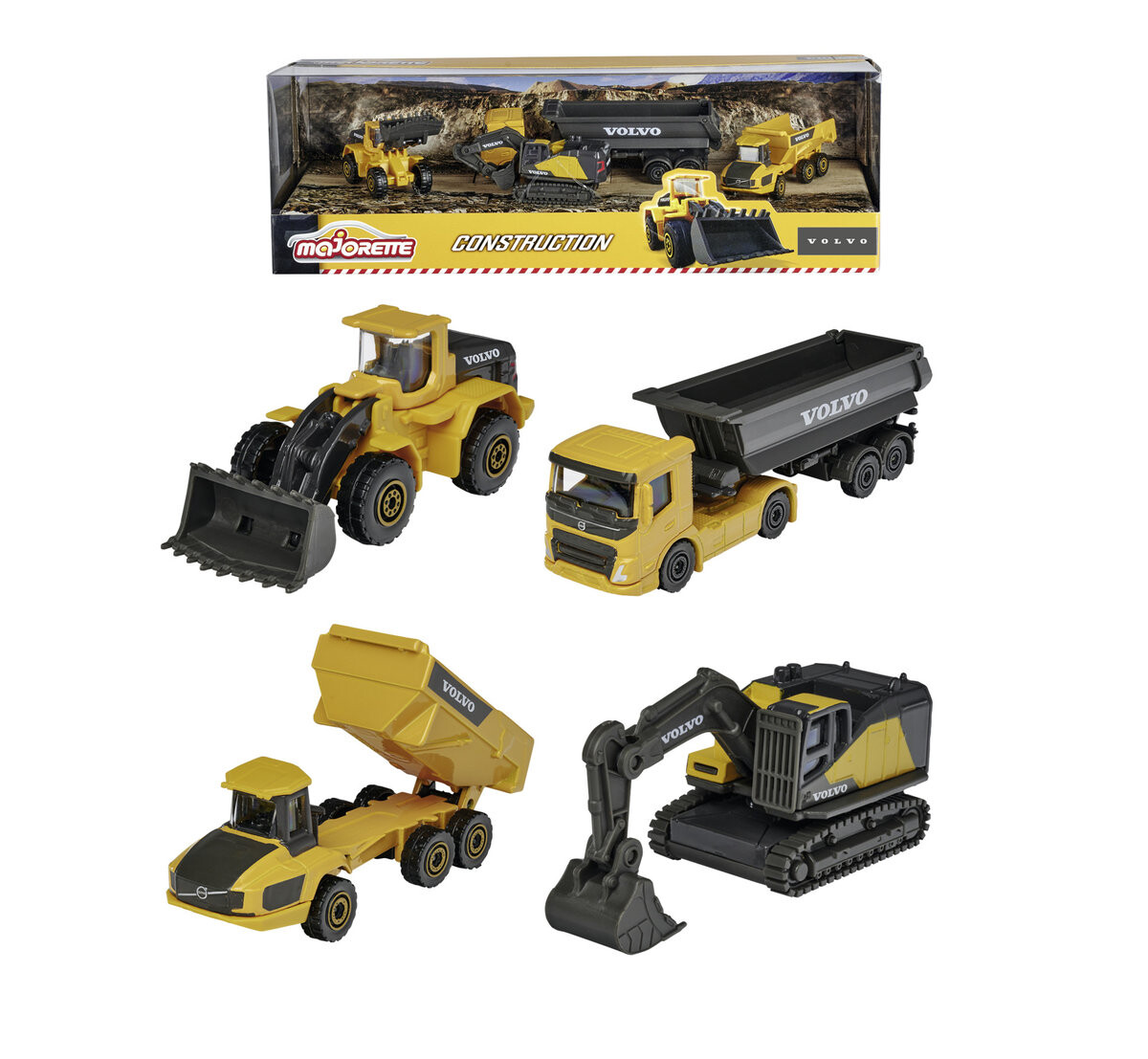 

Majorette Construction Volvo 4-Пак