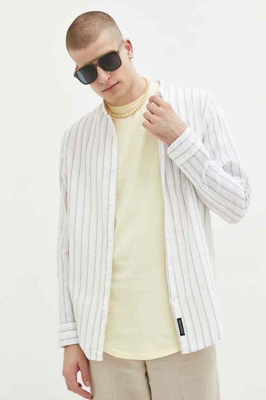 

Компания Холлистер льняная рубашка Hollister Co., белый