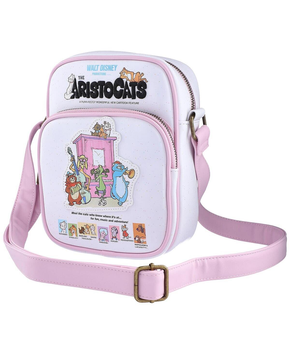 

Женская розовая сумка через плечо с плакатом The Aristocats Loungefly, розовый