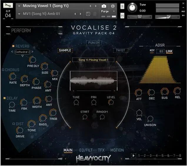 

Программное обеспечение вокального синтезатора Heavyocity Vocalise 2