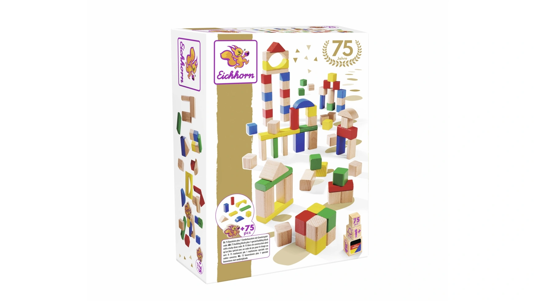 Eichhorn Деревянные строительные блоки 75 лет набор строительных блоков букет цветов кирпичная игрушка для детей миниатюрные художественные строительные блоки для девочек совместим