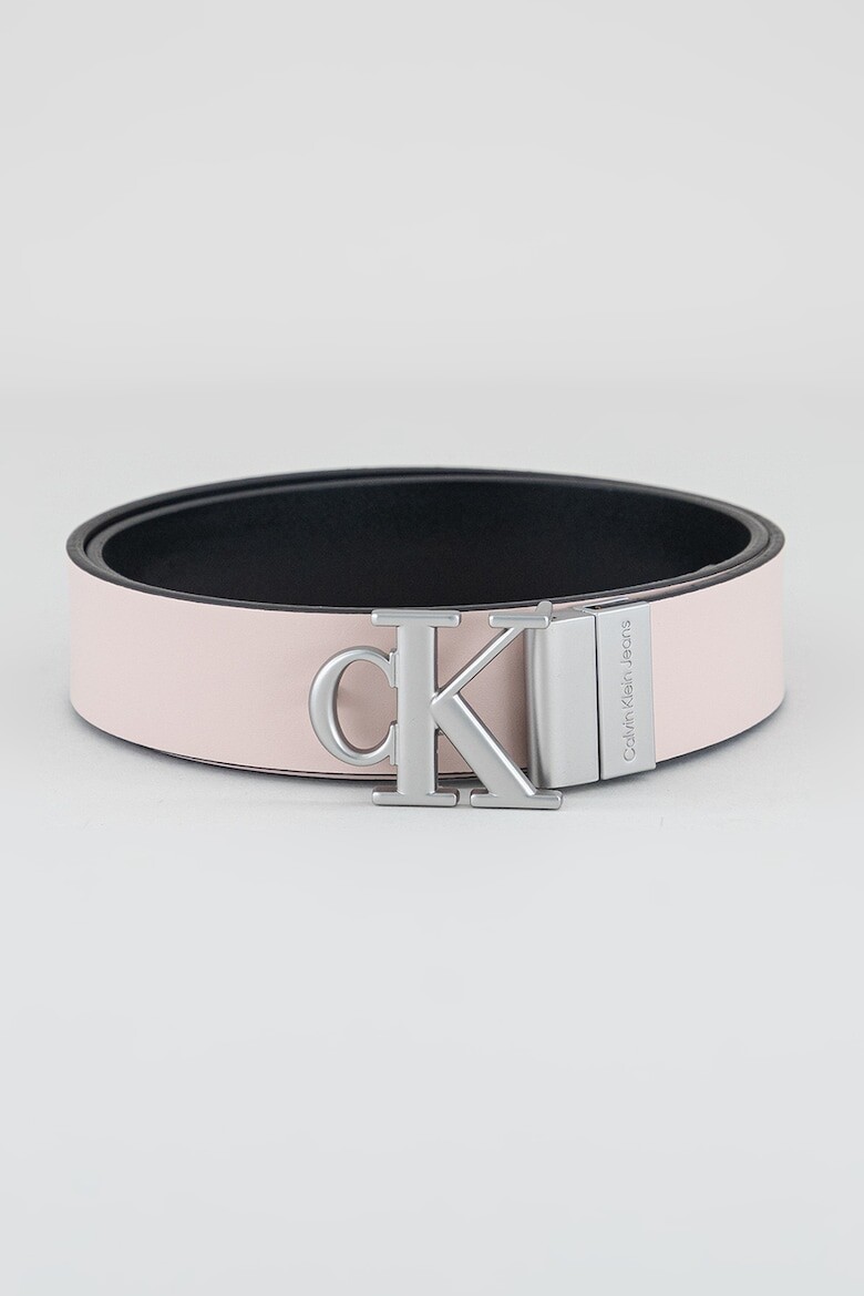 

Ремень из экокожи с пряжкой с монограммой Calvin Klein Jeans, черный