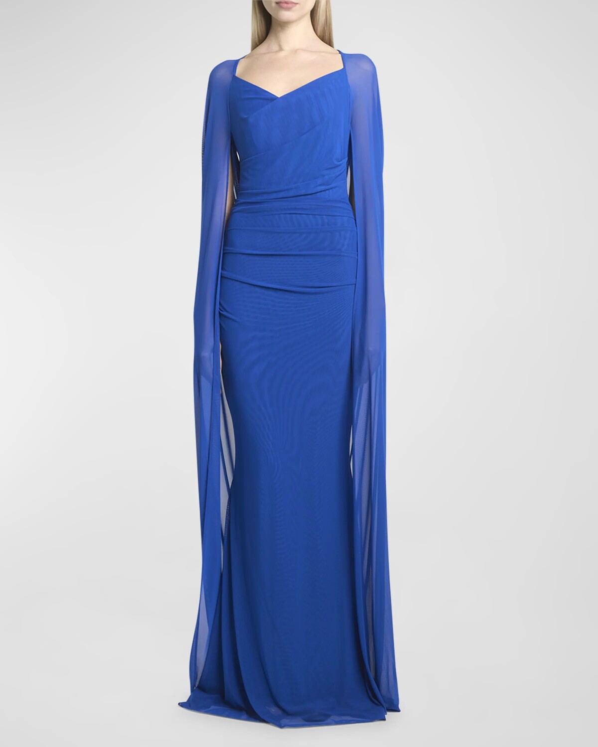 

Платье-накидка из эластичного тюля Talbot Runhof, цвет Royal Blue