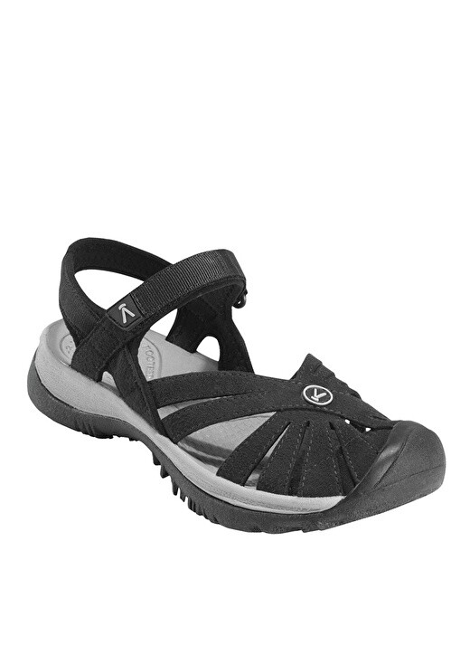 

Текстильные черно-серые женские сандалии Keen