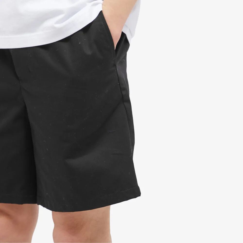 Короткие шорты AMI Paris с эластичной резинкой на талии, черный