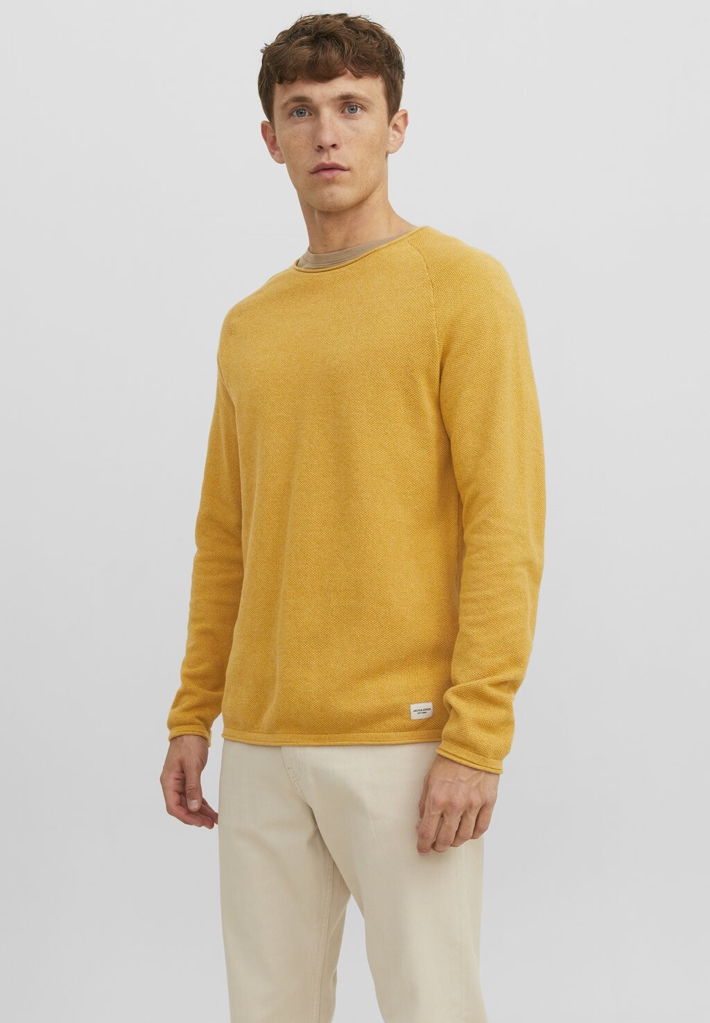 

Свитер JJEHILL CREW NECK NOOS Jack & Jones, медово-золотой, Желтый
