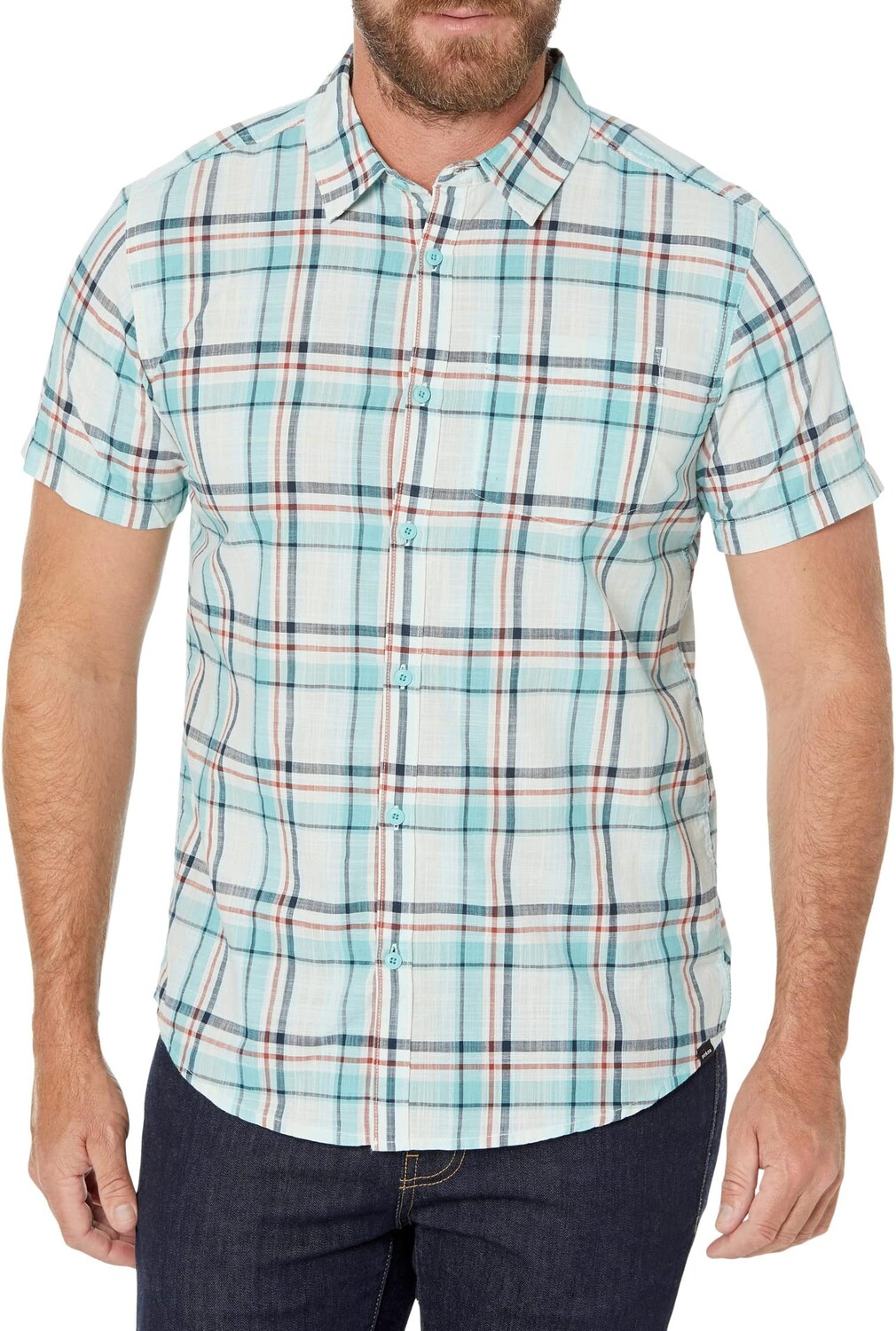 

Рубашка Groveland Slim Fit Prana, цвет Aqua