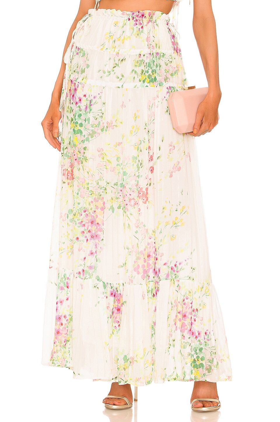 

Юбка макси Sabina Musayev Ines, цвет White Floral