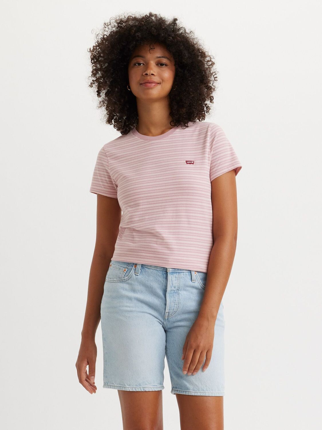 

Футболка с круглым вырезом Perfect Stripe Levi's, чай на память сирень