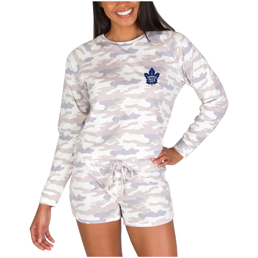

Пижамный комплект Concepts Sport Toronto Maple Leafs, камуфляж