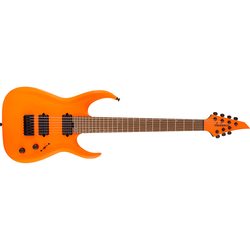 Электрогитара Jackson Pro Series Misha Mansoor Juggernaut HT7 7-String Guitar, Neon Orange