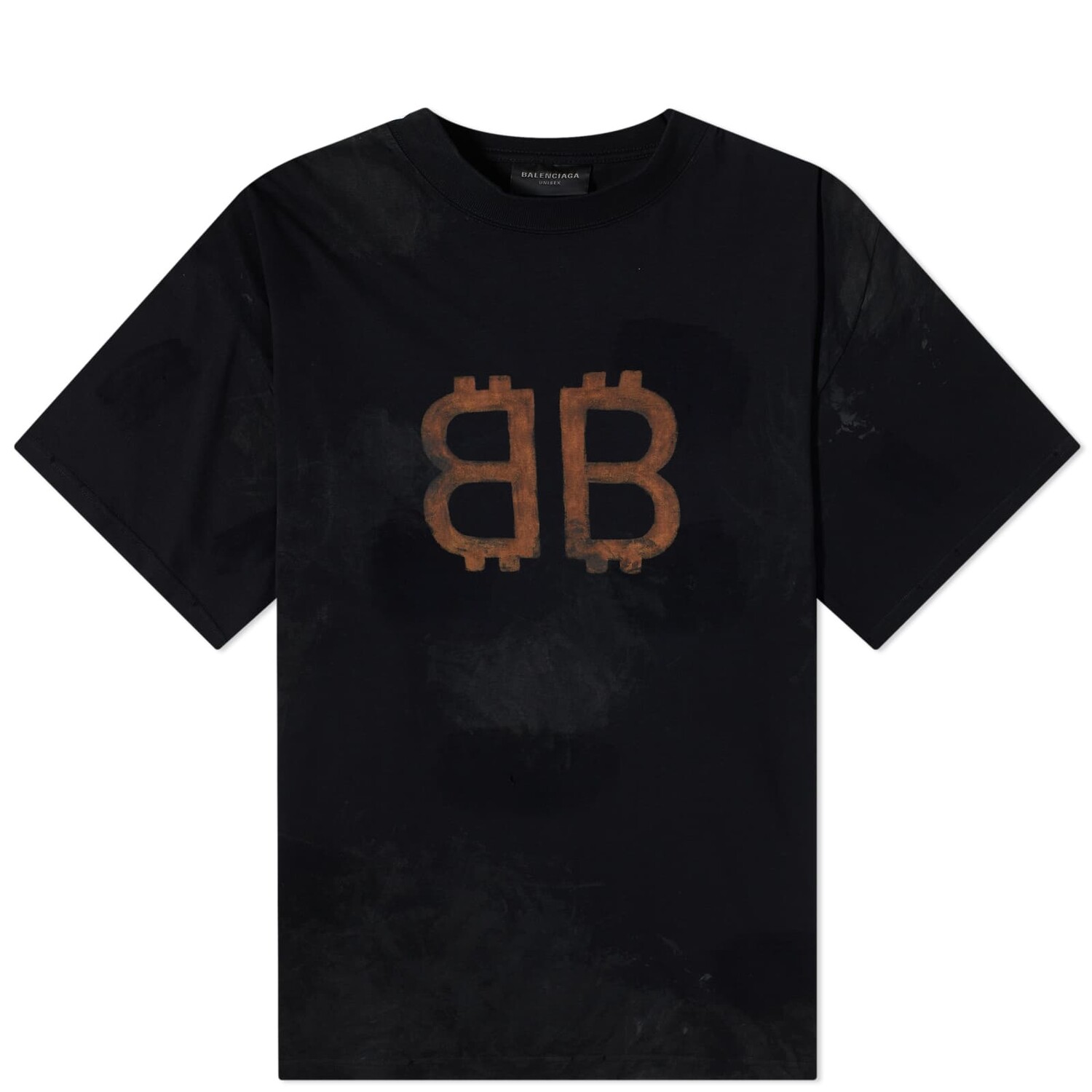 

Футболка Balenciaga Cypto Oversized, цвет Washed Black