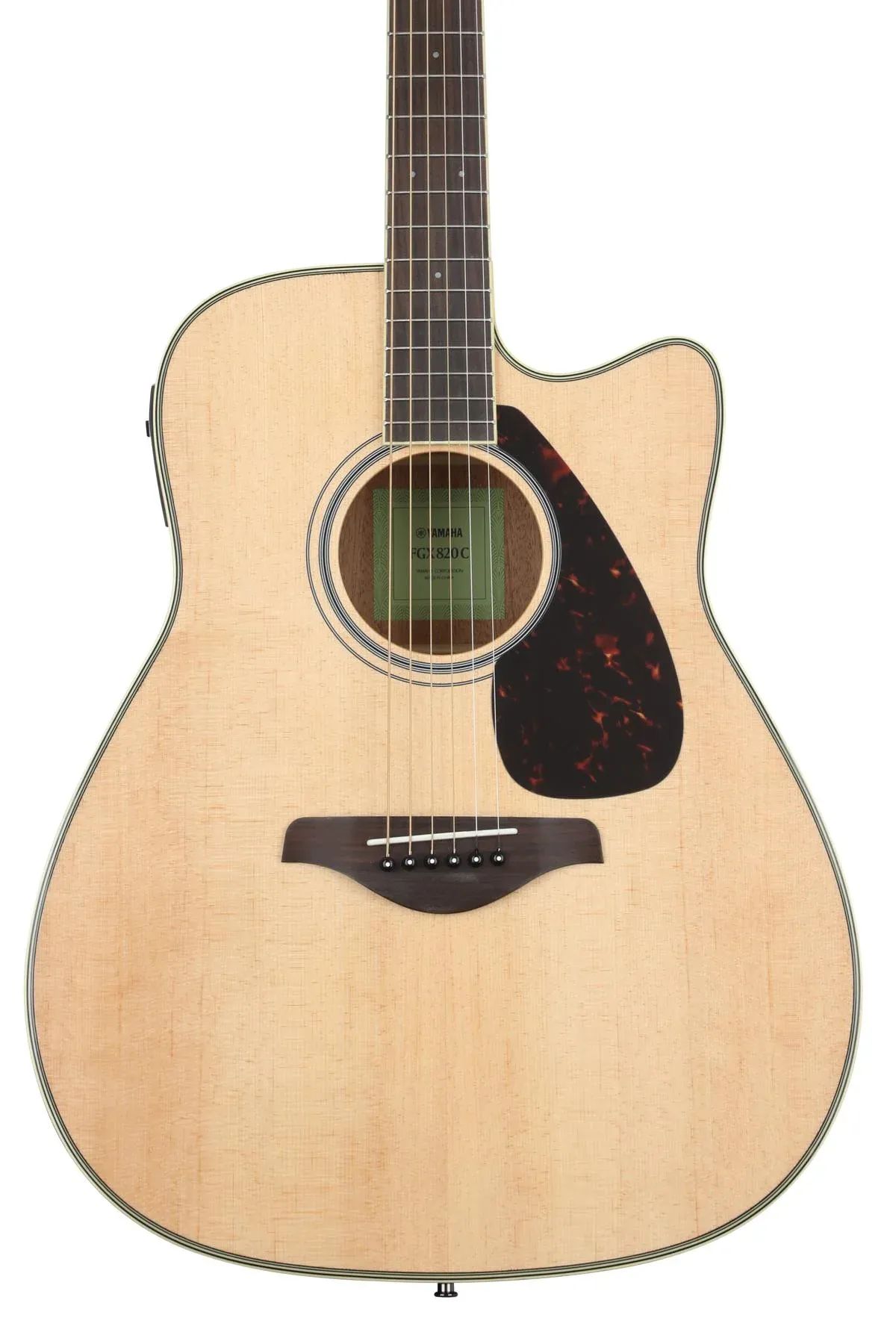 

Yamaha FGX820C Dreadnought в разрезе — натуральный