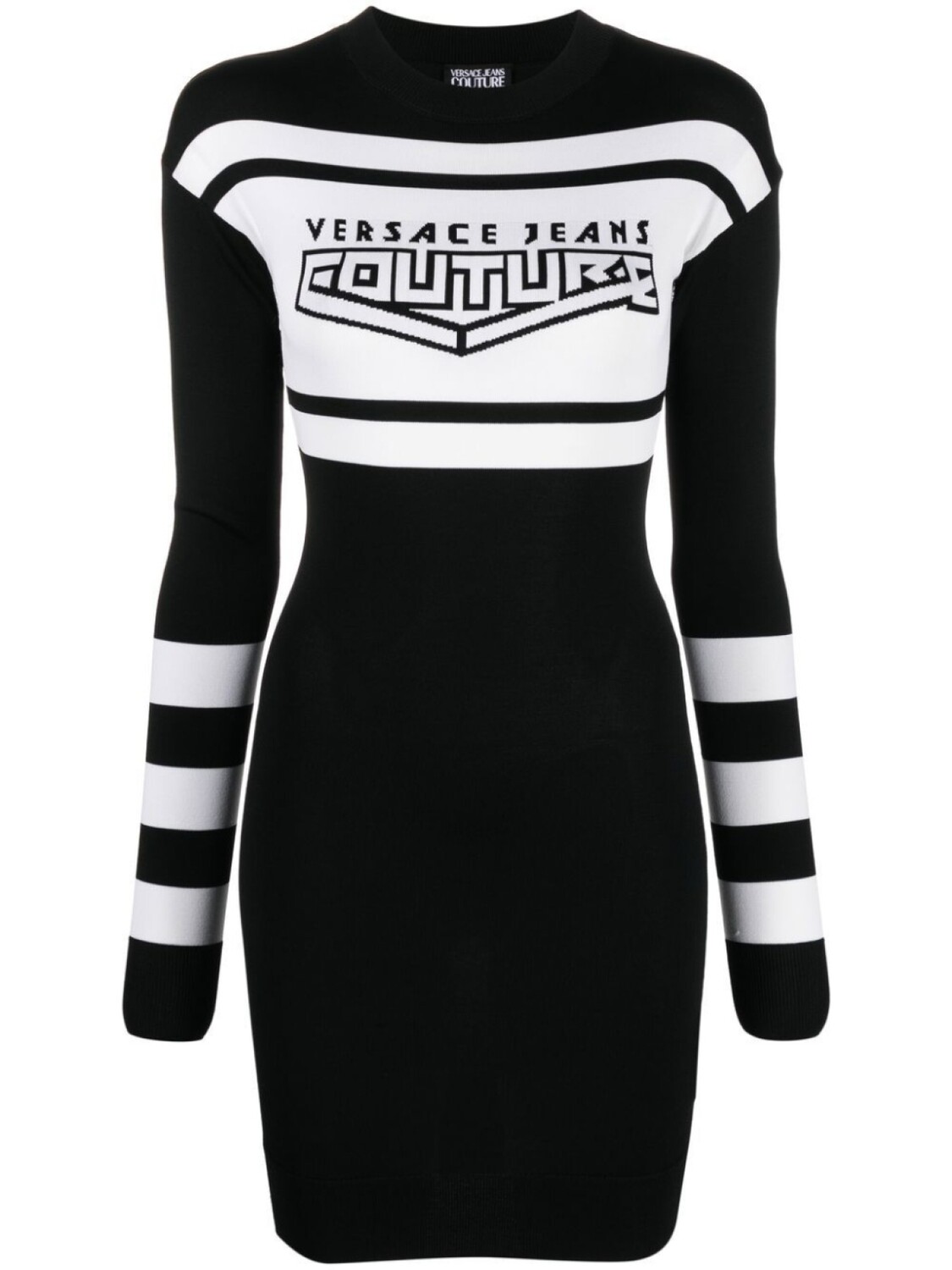 

Versace Jeans Couture платье из джерси с логотипом, черный