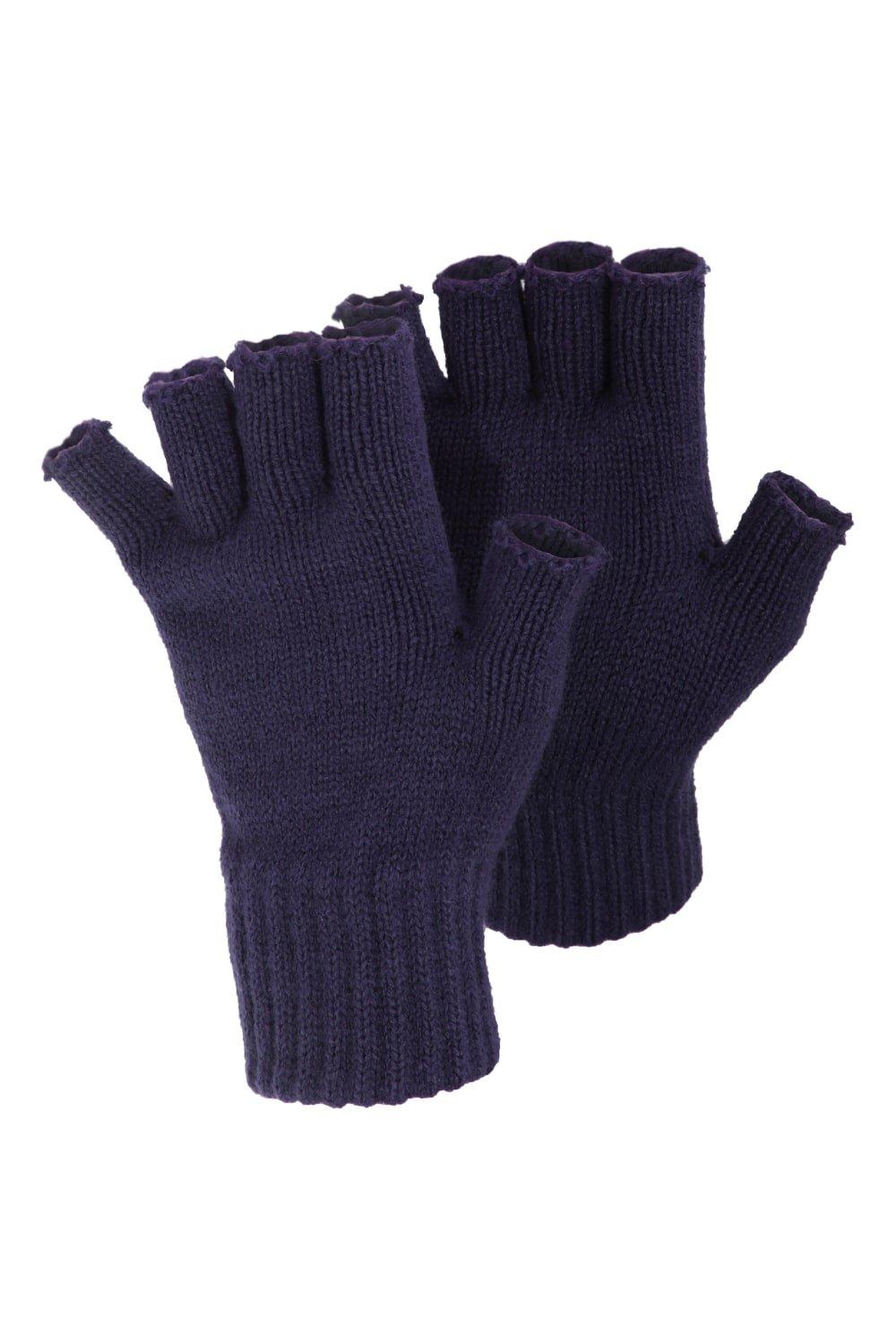 Зимние перчатки без пальцев Floso, темно-синий фото