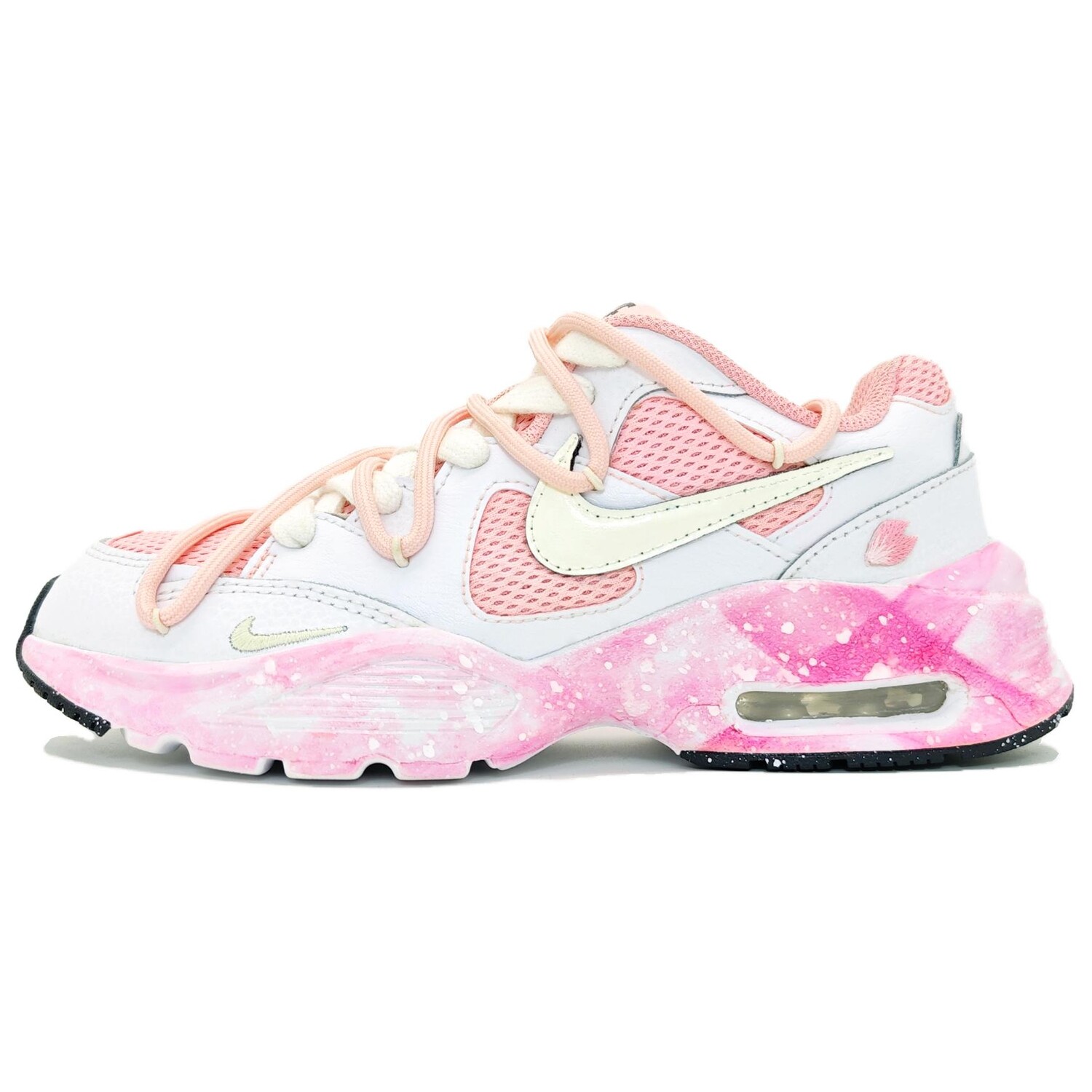 

Кроссовки Air Max Fusion женские с низким верхом, белые/розовые/бежевые Nike
