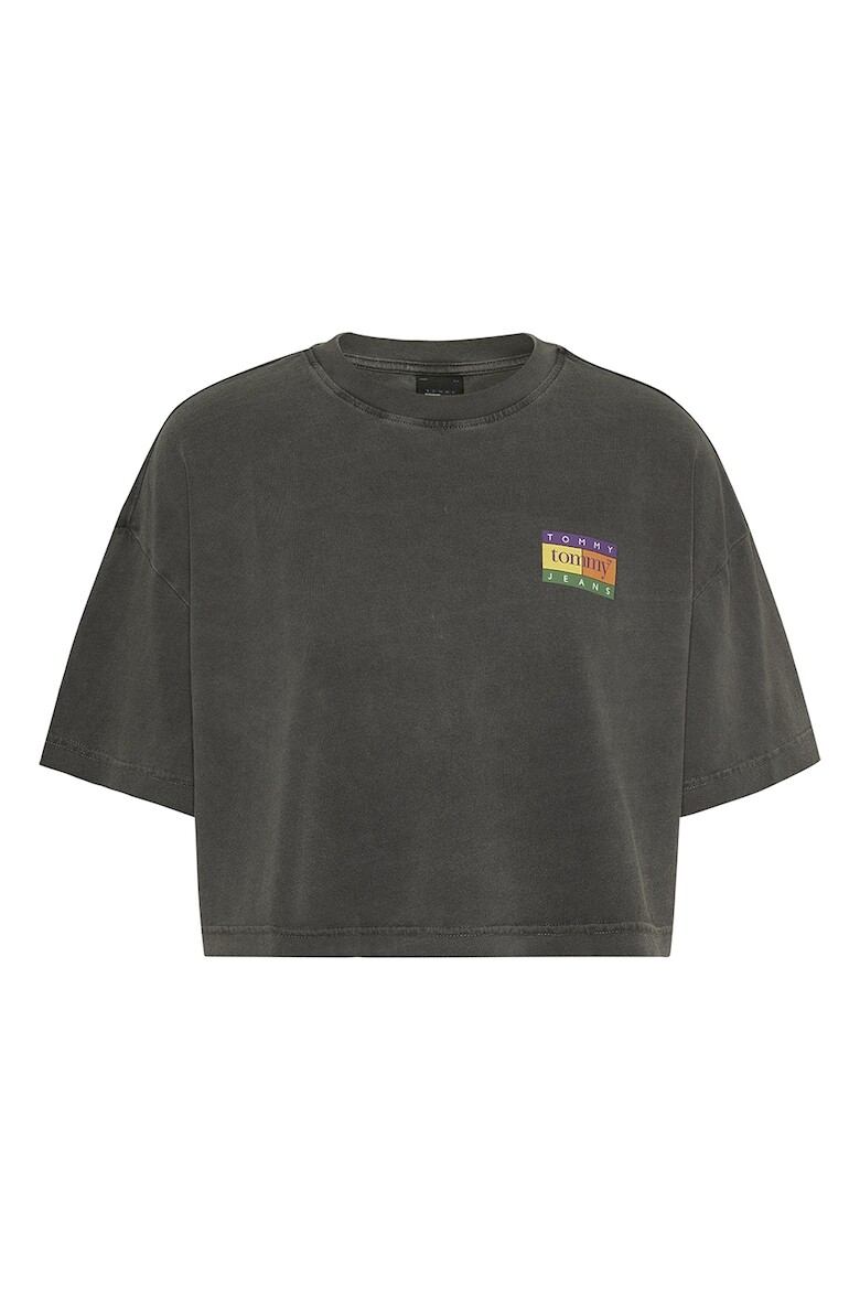 

Короткая футболка из органического хлопка Tommy Jeans, серый