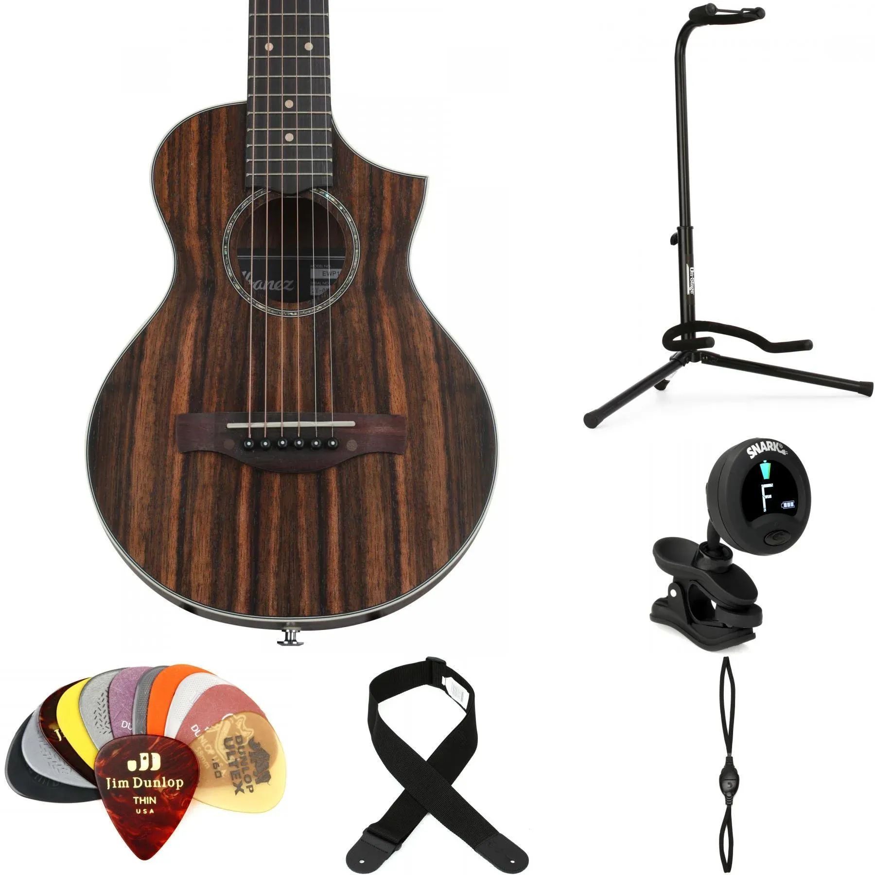 

Ibanez EWP13 Acoustic Guitar Essentials Bundle — темно-коричневый с открытыми порами