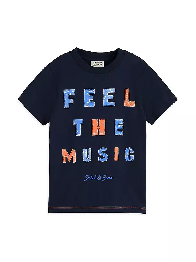 

Футболка Little Boy's Feel The Music Scotch & Soda, цвет night