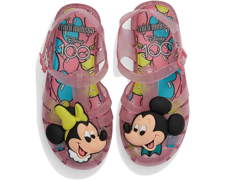 

Сандалии Mini Melissa Posses + Disn 100 INF, цвет Glitter Pink