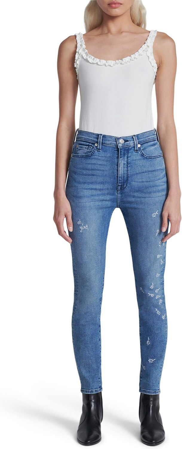 

Джинсы High-Waisted Ankle Skinny in Dulce 7 For All Mankind, цвет Dulce