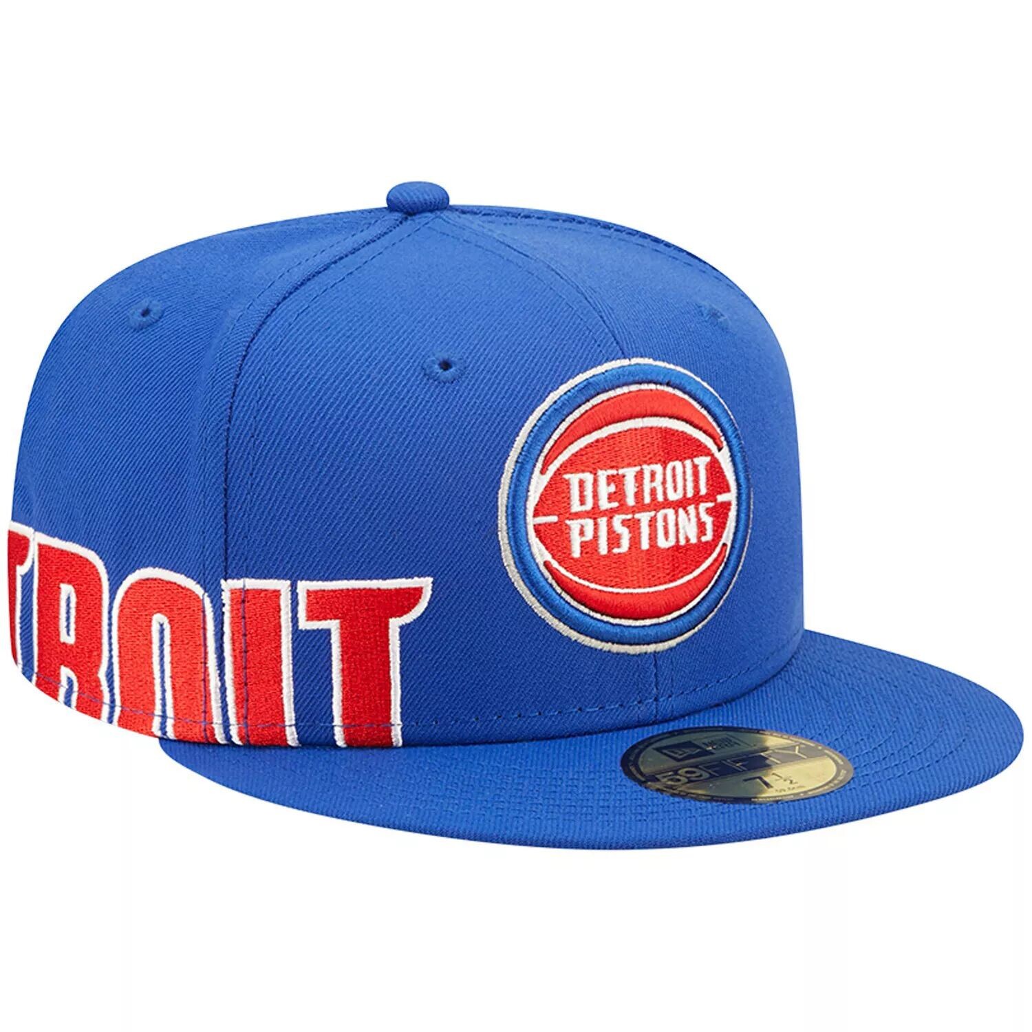 

Мужская кепка New Era Blue Detroit Pistons с боковым разрезом 59FIFTY