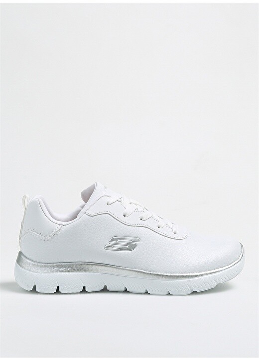 

Бело-серебристые женские повседневные туфли Skechers