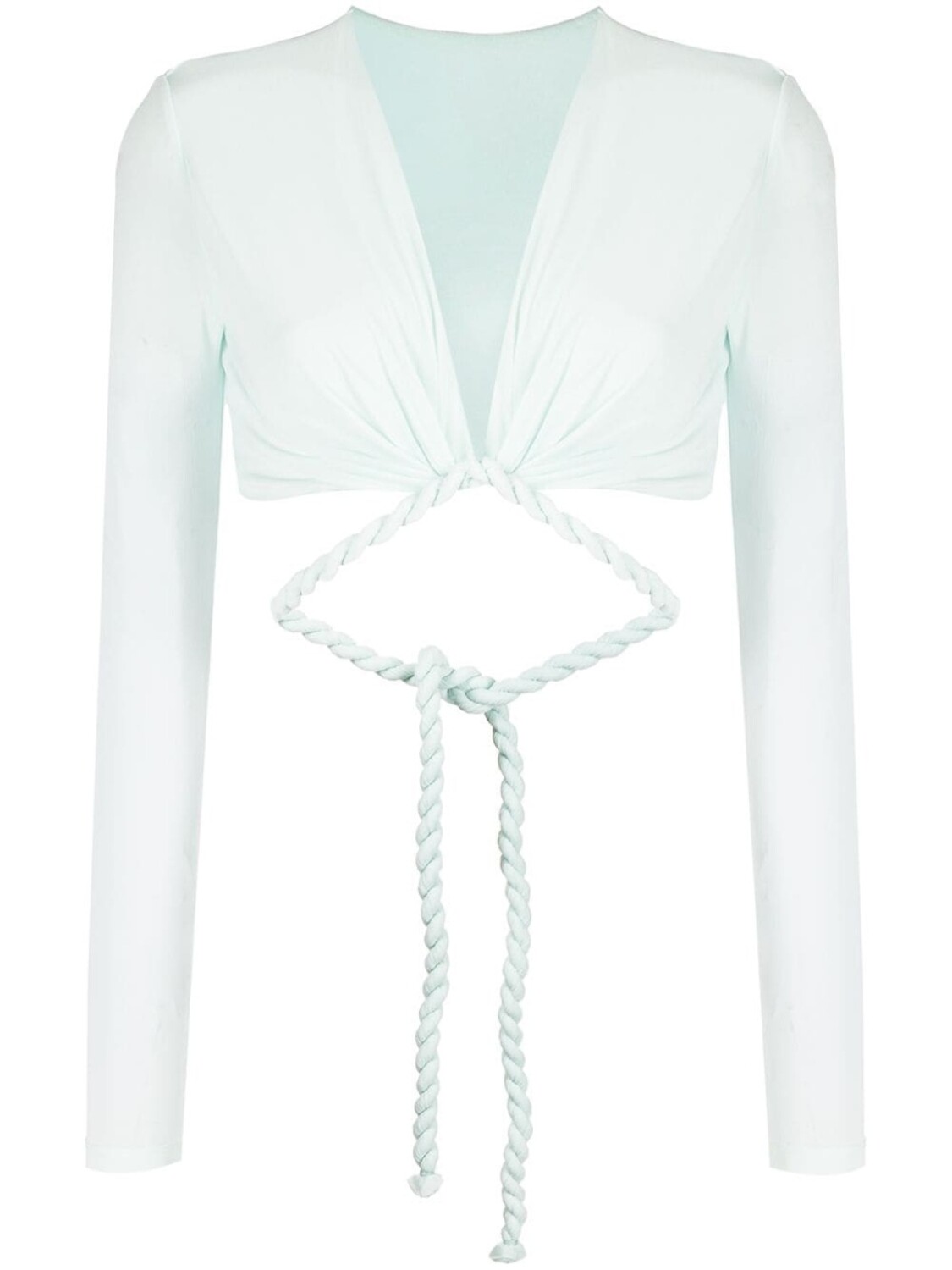

Dion Lee топ с длинными рукавами и завязками, синий