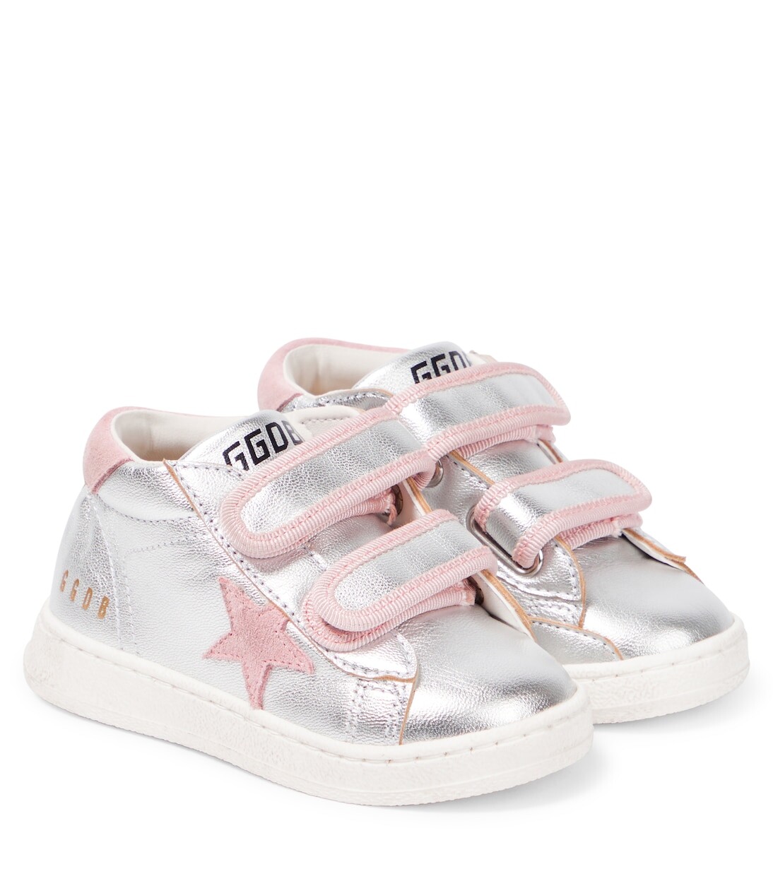 

Кроссовки june с эффектом металлик Golden Goose Kids, металлический