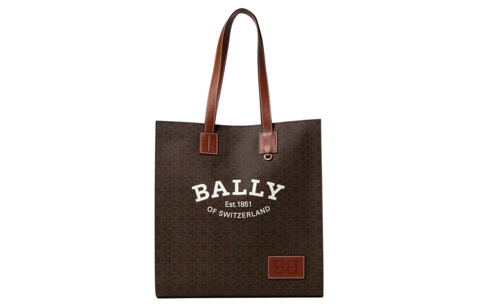 

Сумка женская Bally Monogram с принтом, коричневый