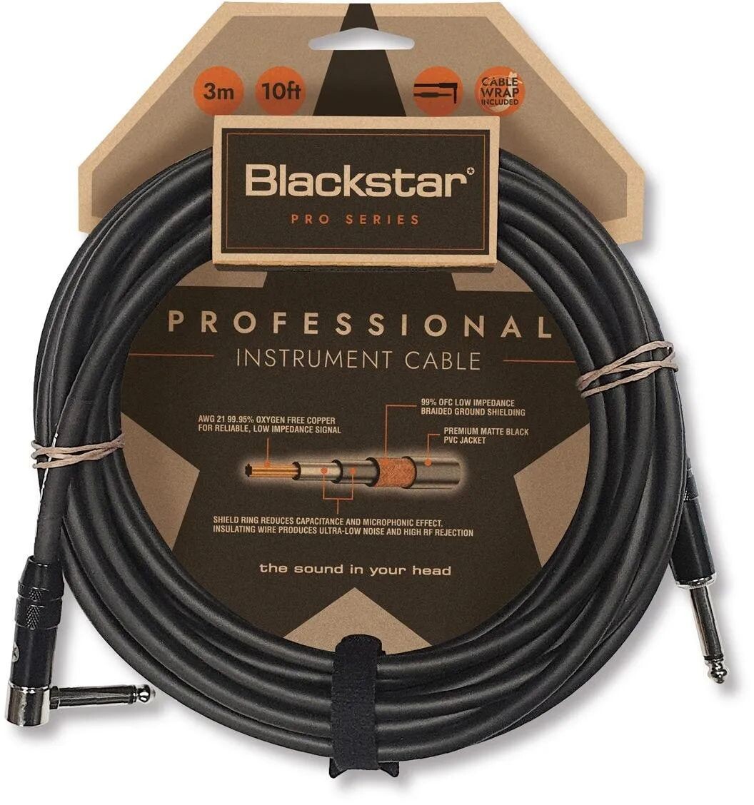

Новый инструментальный кабель Blackstar Pro, прямой и угловой — 10 футов