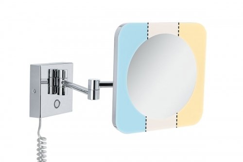 Косметическое зеркало Jora IP44 с регулировкой цветовой температуры, светодиод 3,3 Вт, 230 В, хром, PAULMANN, серебро
