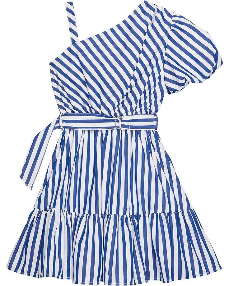 Платье HABITUAL girl Off Shoulder Fit-and-Flare Dress, синий