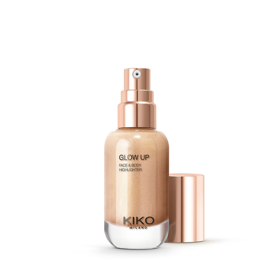 

Жидкий хайлайтер металлик шампанское Kiko Milano Glow Up, 30 мл