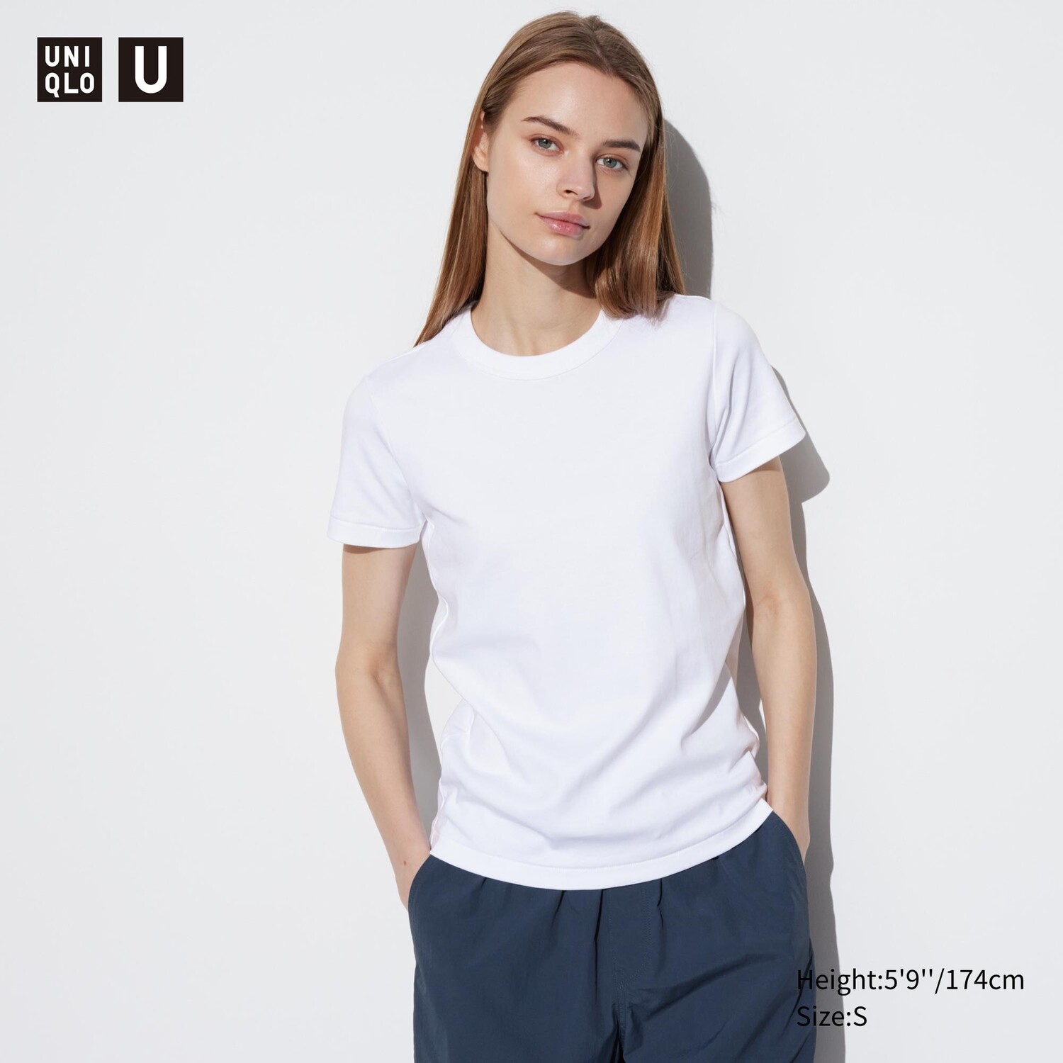 

Футболка женская Uniqlo U с круглым вырезом, белый