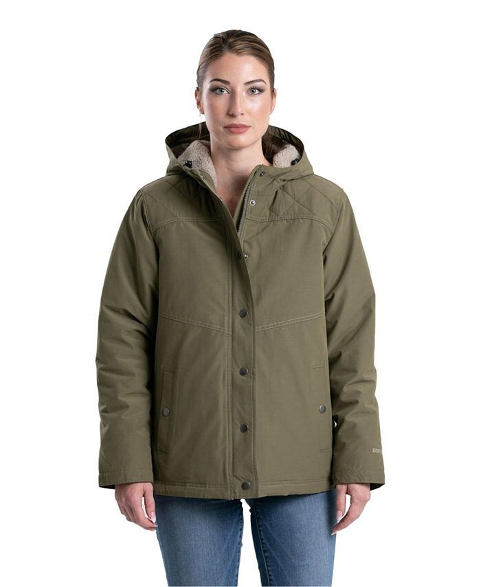 

Женское пальто с капюшоном Softstone Micro-Duck Berne, зеленый