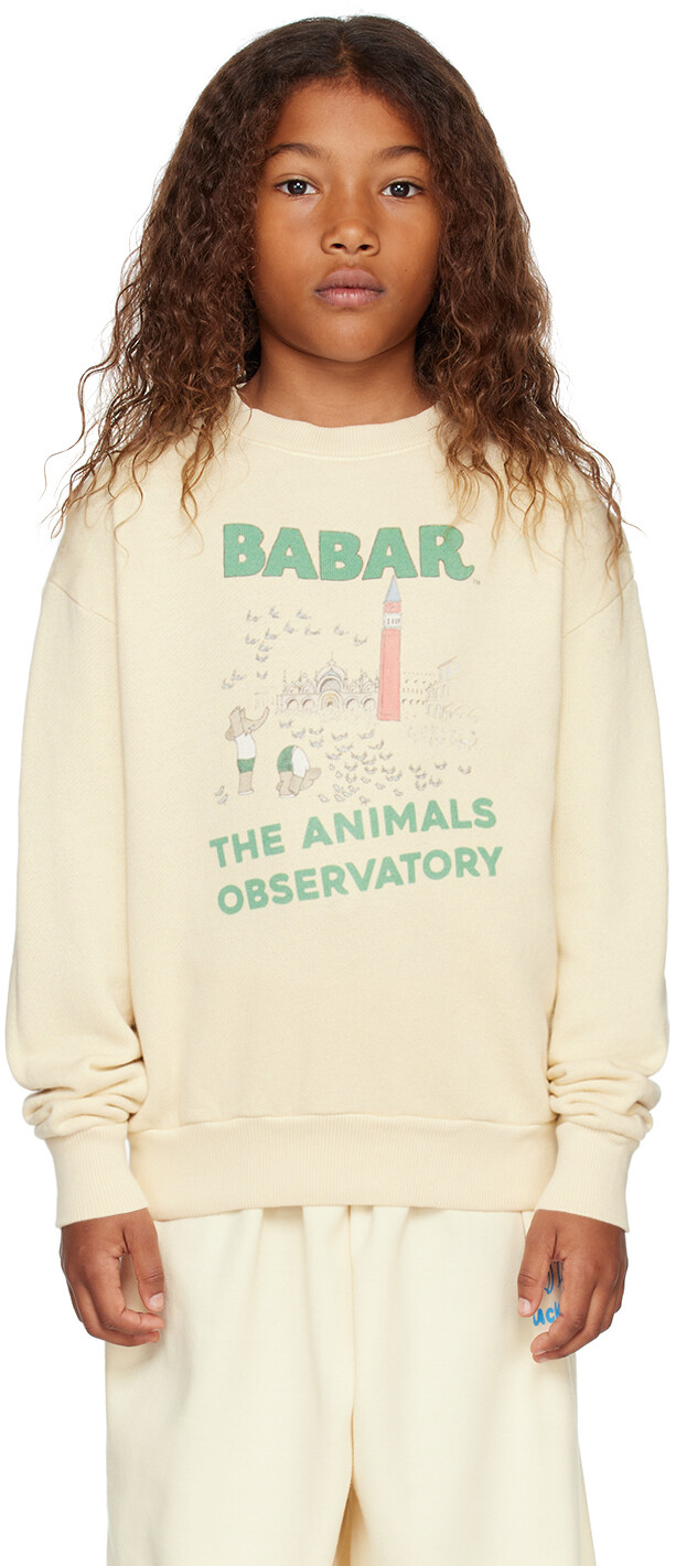 

Детский бежевый свитшот с медведем The Animals Observatory