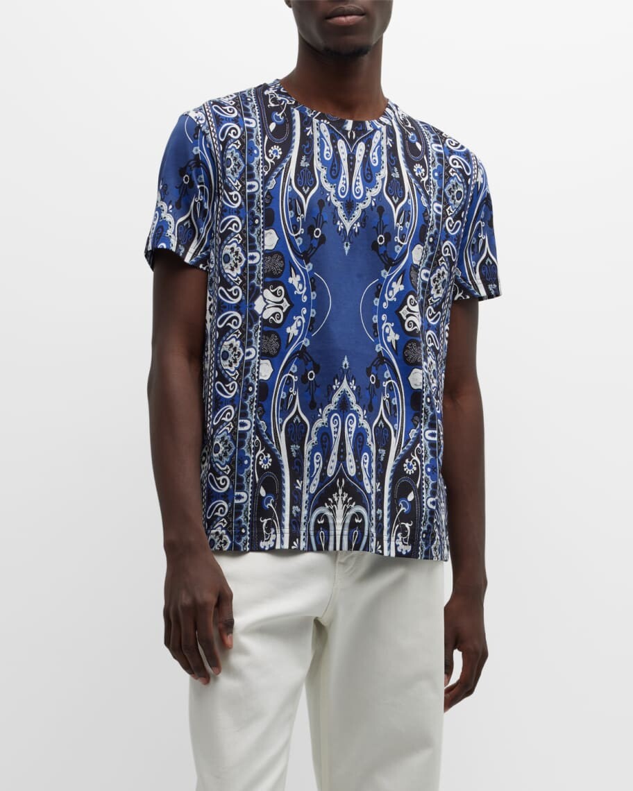 

Мужская футболка с круглым вырезом пейсли Etro