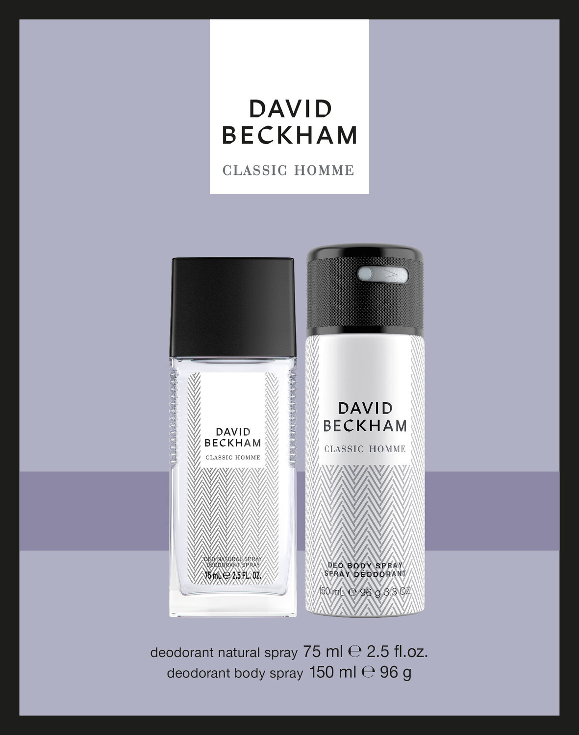 

Набор: натуральный дезодорант-спрей David Beckham Classic Homme, 150 мл