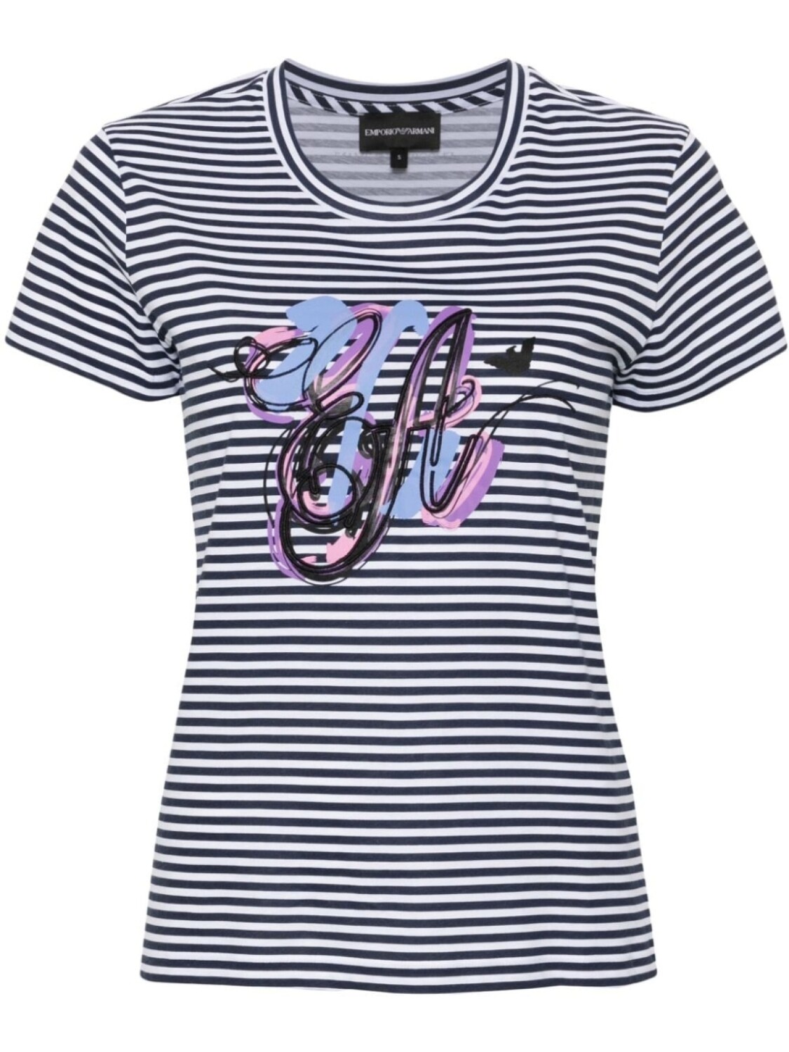 

Emporio Armani футболка в полоску, синий