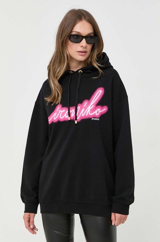 

Хлопковая толстовка Pinko, черный