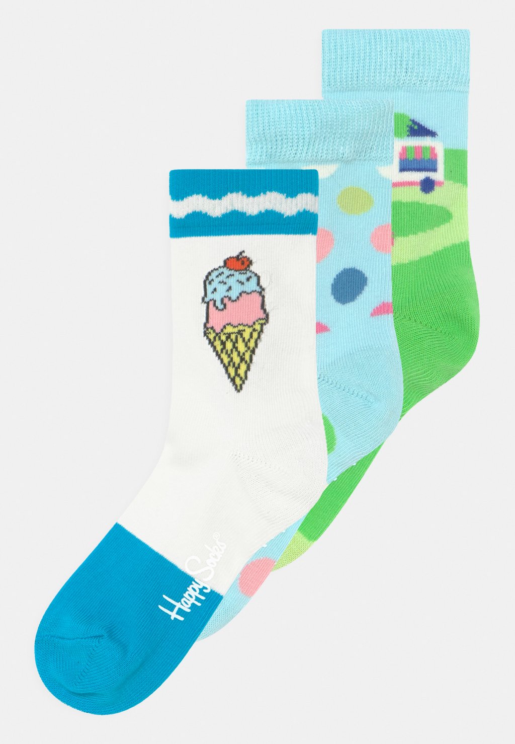 

Носки ICE CREAM GIFT 3 PACK Happy Socks, цвет white